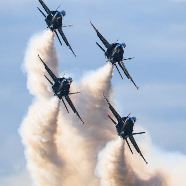 The Blue Angels turn in close formation at Atlantic Airshow 2019, Greenwood, NS. Copyright Ryan Healy 2019